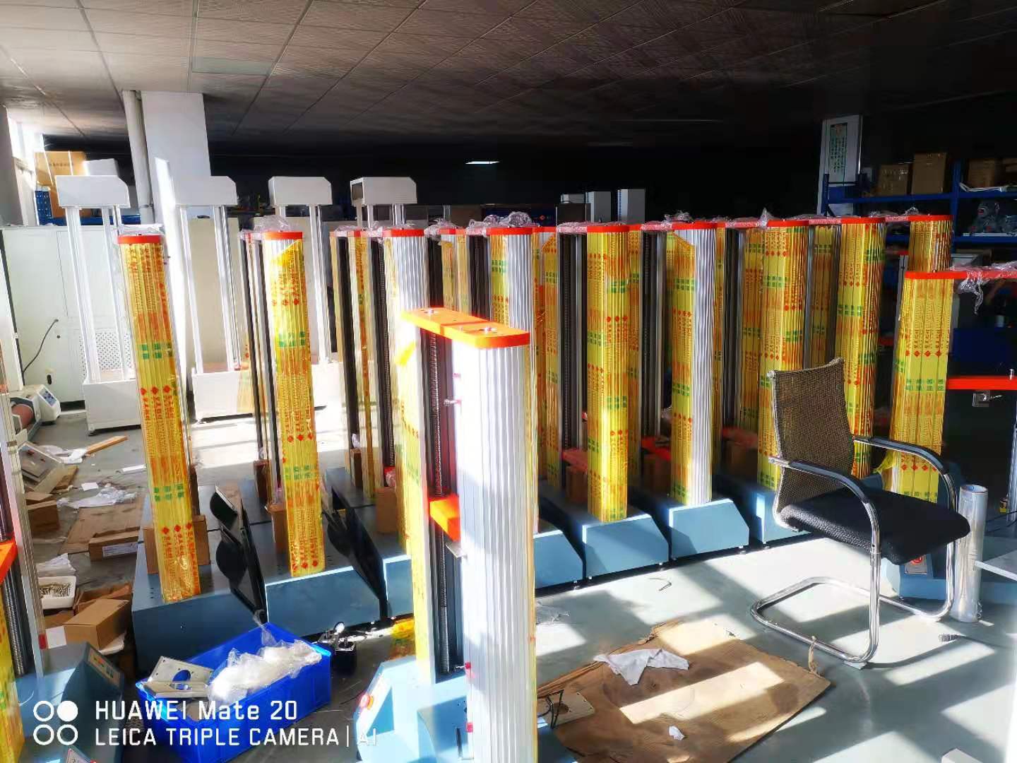 发瑞恒温恒湿厂家提供编织带拉力试验机，塑料拉力试验机交付到浙江建德胜利塑胶化工有限公司